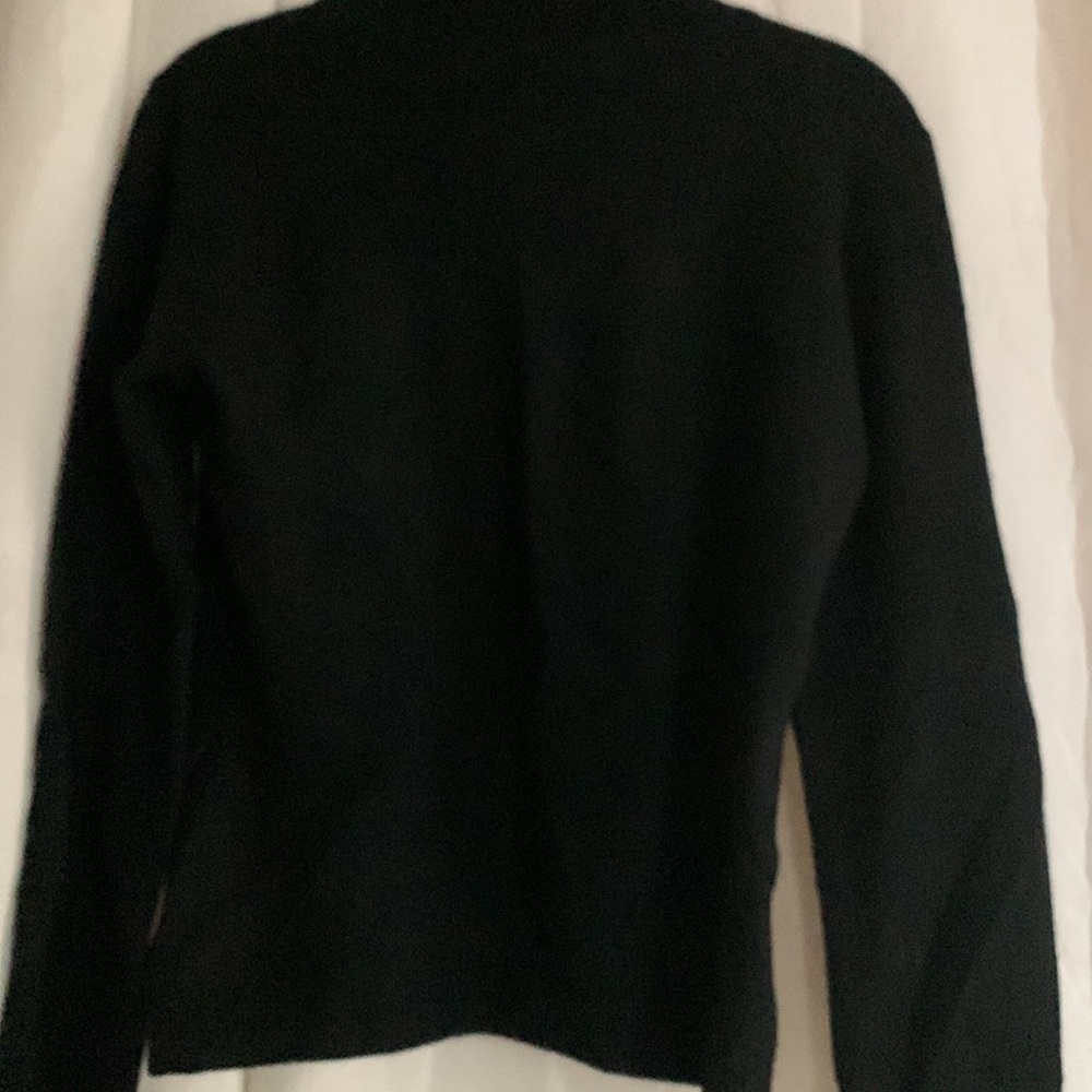 Hugo Buscati Collection Black Turtleneck Cashmere Sweater S - Picture 10 of 11